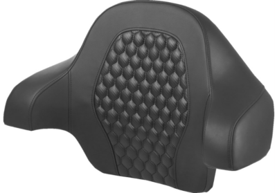 Tour Pack Backrest Pad - Saddlemen - Honeycomb - Black Stitching - FL '14-'24