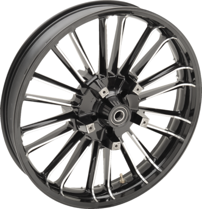 Wheel - Front - Coastal Moto - Atlantic - Dual Disc - Without ABS - Black Cut - 21" x 3.5" - '08+ FL