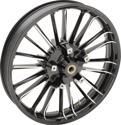 Wheel - Front - Coastal Moto - Atlantic - Dual Disc - without ABS - Black Cut - 21" x 3.5" - '00-'07 FL