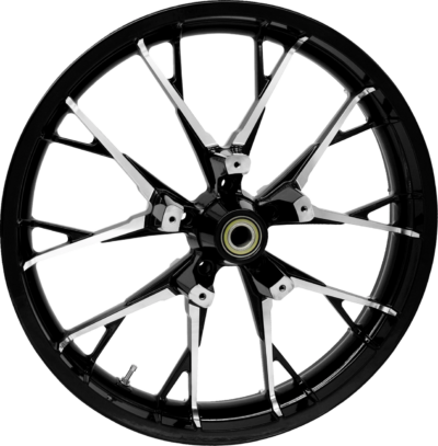 Wheel - Front - Coastal Moto - Marlin - Dual Disc - with ABS - Black Cut - 21" x 3.5"