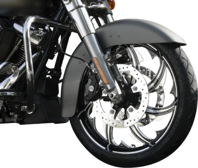 Wheel - Front - Coastal Moto - Fury - Dual Disc - with ABS - Black Cut - 21" x 3.25" - FL