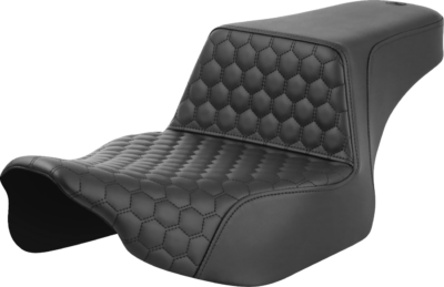 Seat - Saddlemen - Step-up - Honeycomb - Black Stitching - Extended Reach - without Backrest - FL '23-'24