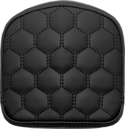 Sissy Bar Pad - Saddlemen - RoadSofa - Honeycomb - Short - Black Stitching - 6.5" x 6.5"